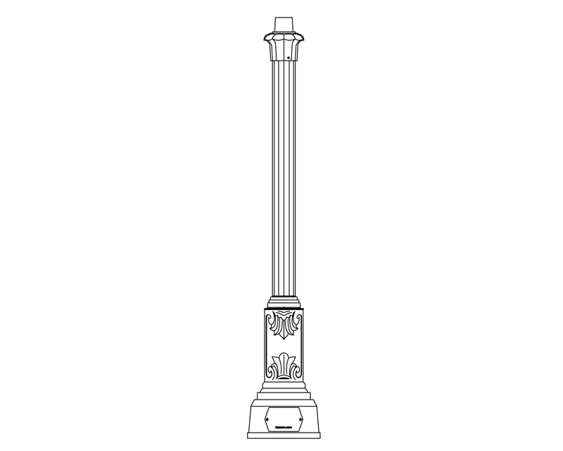 Decorative Anchor Base Post (300-)